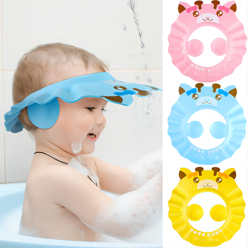 Regulowany miękki szampon do kąpieli dla dzieci Kapelusz ochrony Eva Kids Uszy prysznic czapka baby shower czapka dla malucha